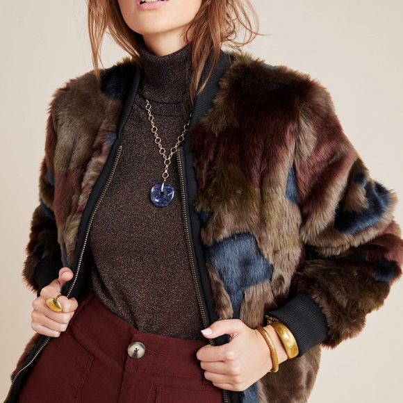 Marrakech Anthropologie Alyssa Camo Bomber Jacket Green/Brown Size Medium - Picture 3 of 11